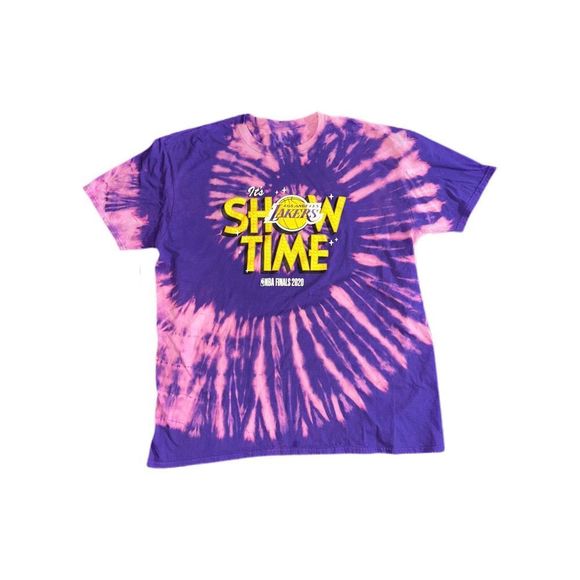 Los Angeles Lakers Showtime Bleached Tee - Picture 1 of 4